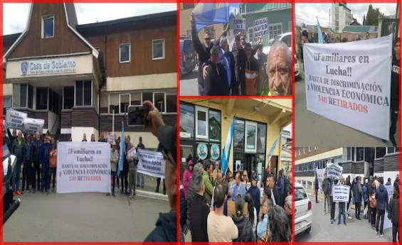 reclamo de jubilados de la caja