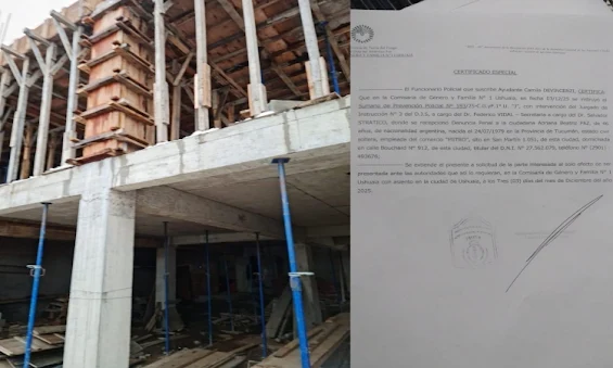 denuncia por estafa a quispe por obras en ushuaia con apaño municipal