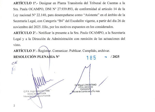 firma longhitano y pani